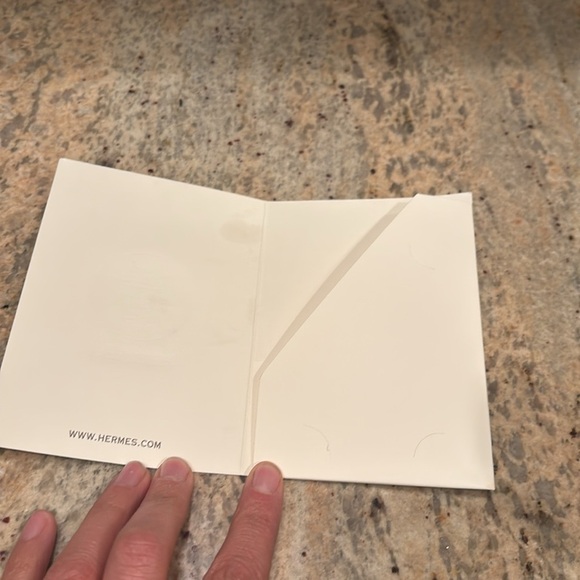 Hermès Elegant Cream Card recipt holder - Picture 2 of 5